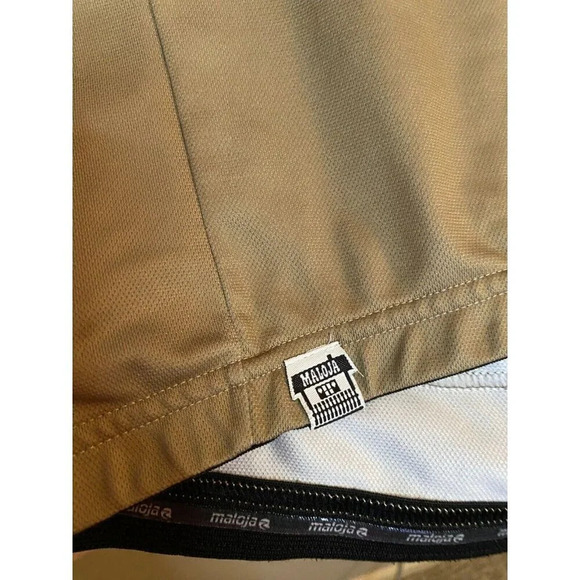 MALOJA Mens SS Zip Cycling Bike Jersey in Tan Pockets Size XXL Soul in the Woods - Picture 9 of 16